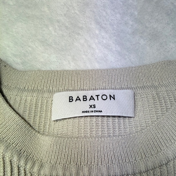 Babaton Beige Ribbed Muscle Tee - Picture 2 of 3